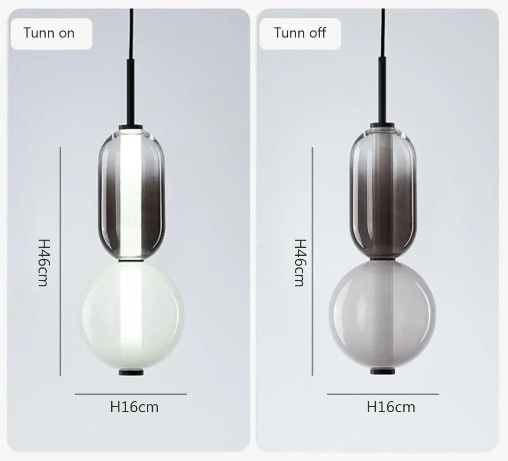 Pendant Light - Modern Candy Glass Italian Hanging Lamp for Loft Kitchen and Restaurant Decor SW-36210345 - SWEET-LIGHTS