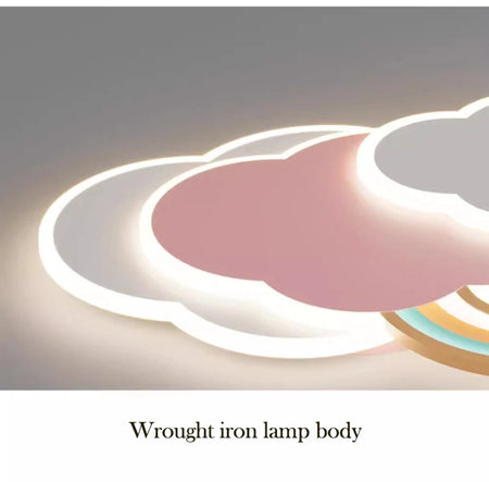 Children Lighting - Rainbow Cloud Ceiling Lights for Pink Girl Bedroom SW-36210348 - SWEET-LIGHTS