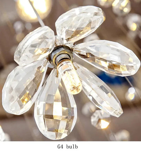 Chandelier - Modern Long Staircase Crystal Pendant Light SW-36210123 - SWEET-LIGHTS