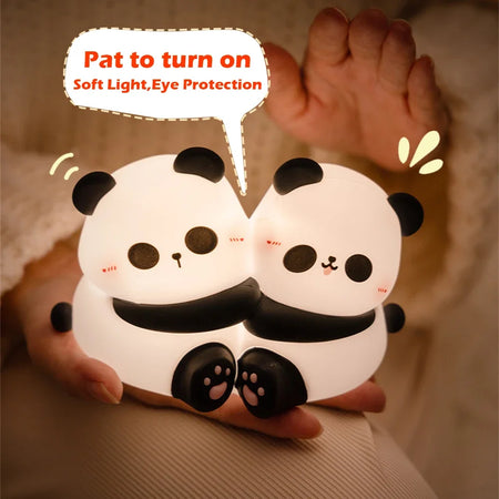 Children Lighting - Cute Hug Panda Night Light LED Squishy Animal Night Lamp 3 Level Dimmable for Kids SW-36210345 - SWEET-LIGHTS