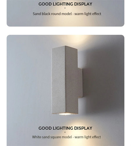 Outdoor Light - Industrial Concrete Wall Light Outdoor Waterproof Villa Garden Double Head Sconce Spotlight LED SW-36210345 - SWEET-LIGHTS