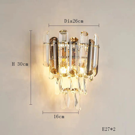 Chandelier - Modern Luxury Clear Amber Crystal Ceiling Lamp Elegant LED Lighting SW-36210234 - SWEET-LIGHTS