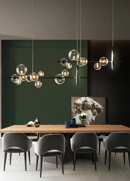 Pendant Light - Nordic LED Chandelier Clear Glass Ball Art Decor SW-36210457 - SWEET-LIGHTS