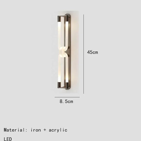 Wall Light - Nordic Art Design LED Wall Lights Gold Black Metal White Acrylic Tube Home Deco Wall Decor SW-36210478 - SWEET-LIGHTS