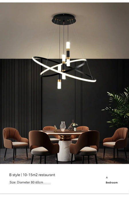 Pendant Light - Modern Round LED Chandelier Fixture for Home Decor SW-36210467 - SWEET-LIGHTS