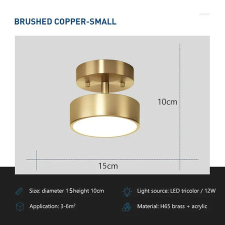 Ceiling Light - Modern LED Copper Decor Fixture for Home SW-36210579 - SWEET-LIGHTS