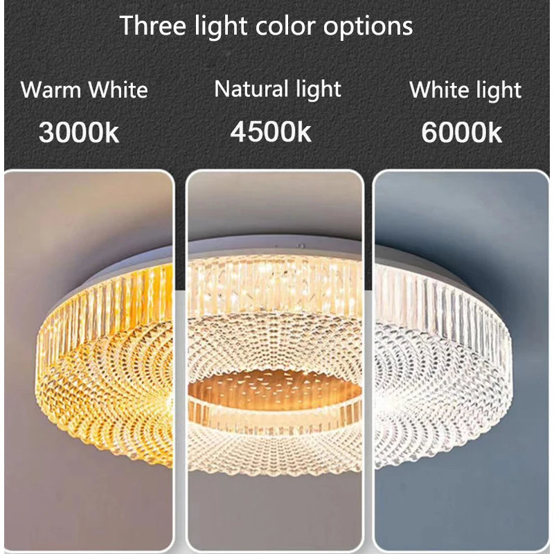 Ceiling Light - Remote Control Minimalist LED Round Chandelier For Living Room Bedroom Dining Study Lights Ceiling Lustre SW-36210789 - SWEET-LIGHTS