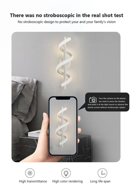 Wall Light - Minimalist LED Wall Lamp Black White Gold SW-36210345 - SWEET-LIGHTS