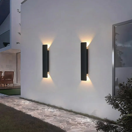 Outdoor Light - Waterproof Aluminum Wall Lamp 18W LED Black SW-36210578 - SWEET-LIGHTS