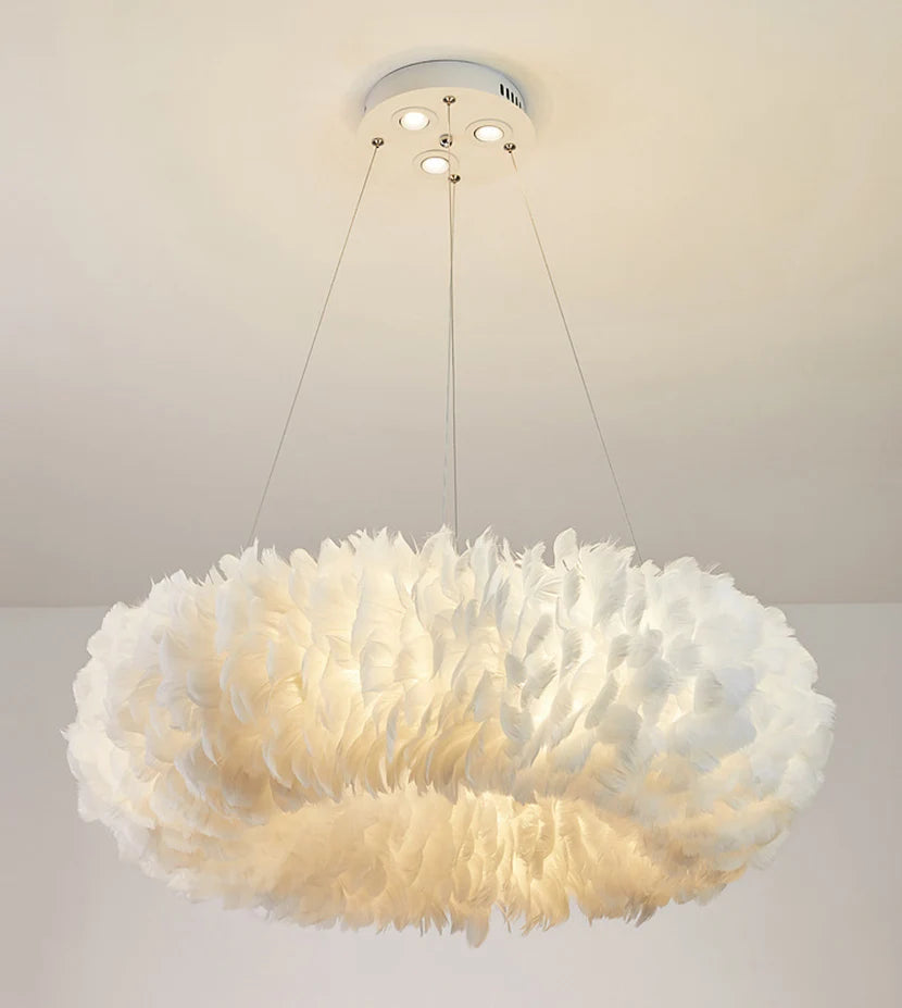 Pendant Light - Nordic Goose Feather LED Chandelier Home Decor SW-36210345 - SWEET-LIGHTS