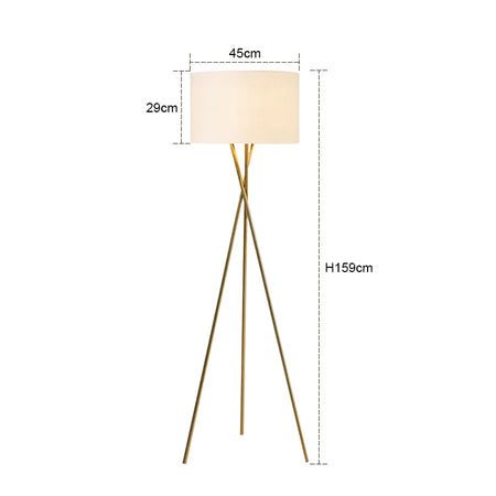 Floor Lamp - Scandinavian Fabric Led Tripod Design Light SW-36210347 - SWEET-LIGHTS
