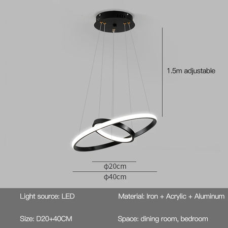 Pendant Light - Modern Round LED Chandelier Fixture for Home Decor SW-36210467 - SWEET-LIGHTS