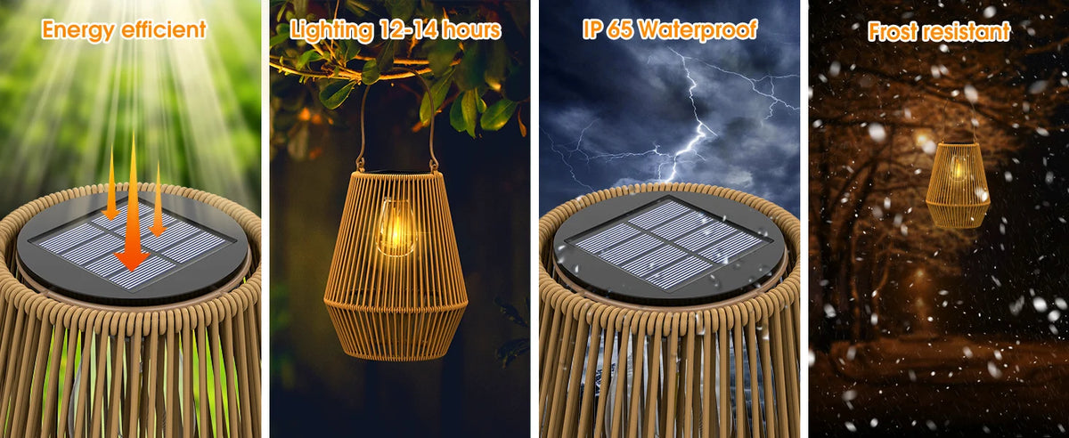 Outdoor Light - 1pcs/2pcs Solar Hand Woven 0.6W Garden Light SW-36210793 - SWEET-LIGHTS