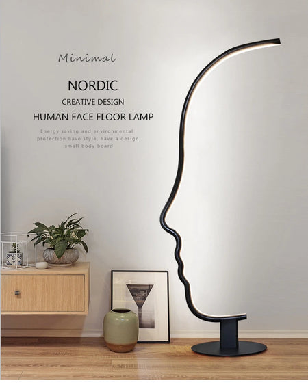 Floor Lamp - New Modern Human Face LED Decor Light SW-36210345 - SWEET-LIGHTS