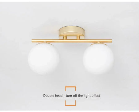 Ceiling Light - Nordic LED Iron Glass Lamp Gold Corridor Aisle SW-36210789 - SWEET-LIGHTS