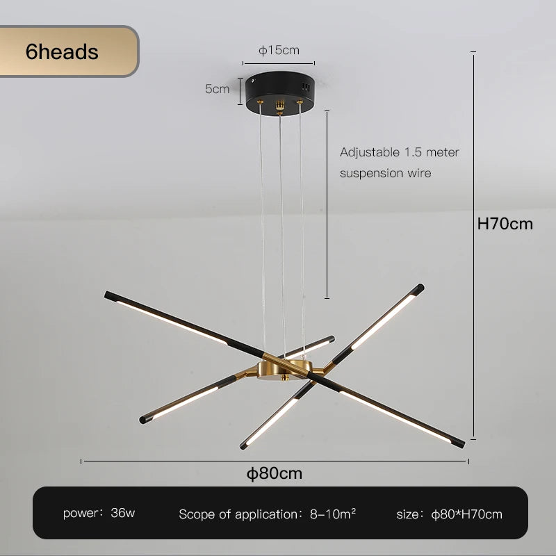 Pendant Light - Nordic Geometry Restaurant Chandelier LED Remote SW-36210789 - SWEET-LIGHTS