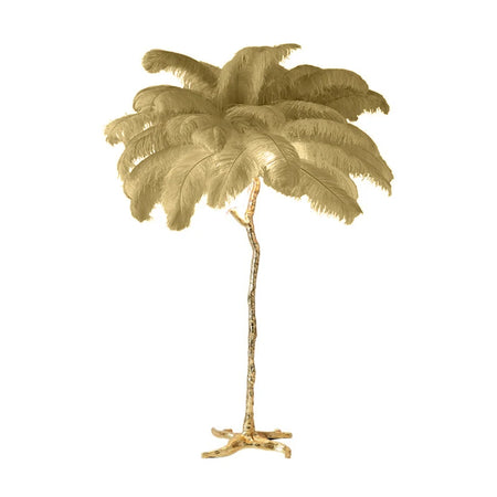 Floor Lamp - Nordic LED Ostrich Feather Deco Gold Resin SW-36210457 - SWEET-LIGHTS