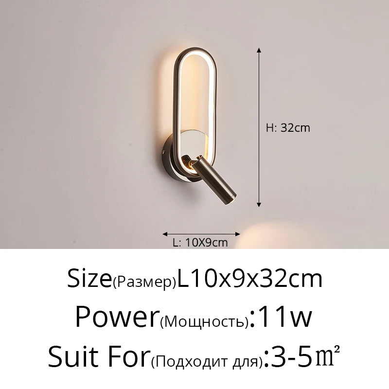 Wall Light - Minimalist Bedside Reading Lamp with Spotlights SW-36210345 - SWEET-LIGHTS