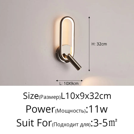 Wall Light - Minimalist Bedside Reading Lamp with Spotlights SW-36210345 - SWEET-LIGHTS