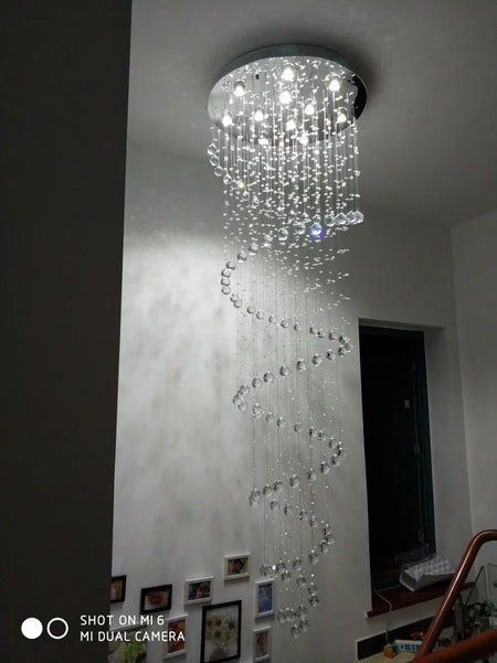Chandelier - New Modern LED K9 Crystal Double Staircase Lamp SW-36210347 - SWEET-LIGHTS