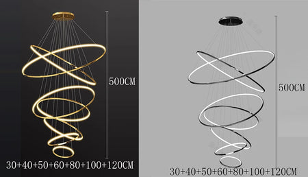 Chandelier - Modern Home Decor LED Pendant Light for Staircase SW-36210346 - SWEET-LIGHTS