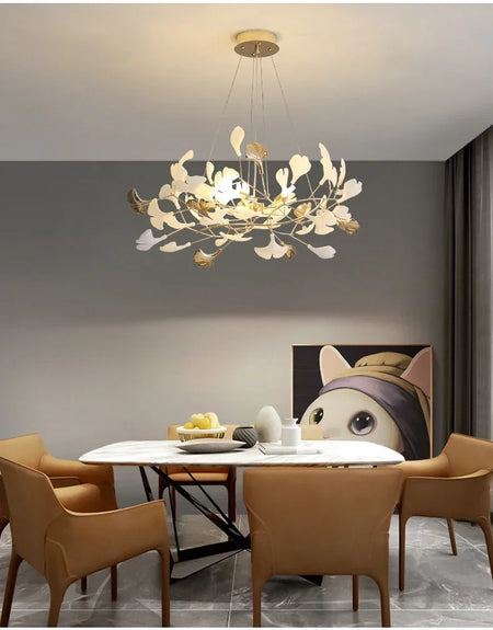 Pendant Light - Modern Luxury Ginkgo LED Chandelier Fixture SW-36210729 - SWEET-LIGHTS
