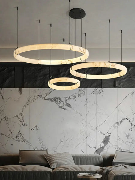 Pendant Light - LED Dimmable Natural Marble Chandelier SW-36210497 - SWEET-LIGHTS