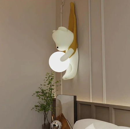 Children Lighting - SANDYHA Modern Resin Wall Lamp Cute Bear Design SW-36210578 - SWEET-LIGHTS