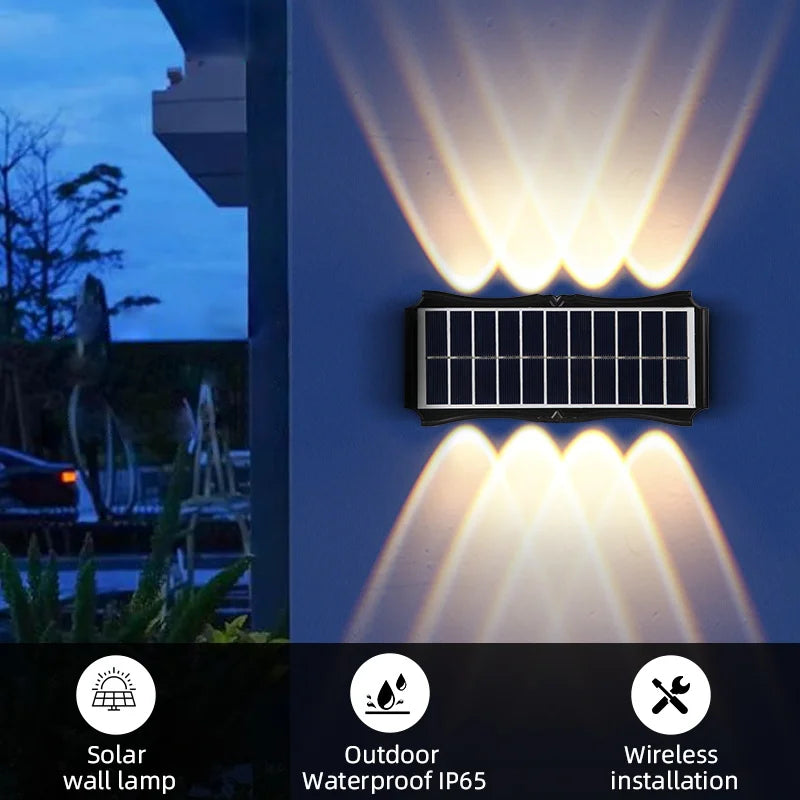 Outdoor Light - Wall Lamp Led House Solar Waterproof Up And Down Lighting Garden Exterior SW-36210457 - SWEET-LIGHTS