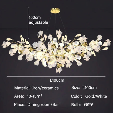 Pendant Light - Modern Luxury Ginkgo LED Chandelier Fixture SW-36210729 - SWEET-LIGHTS