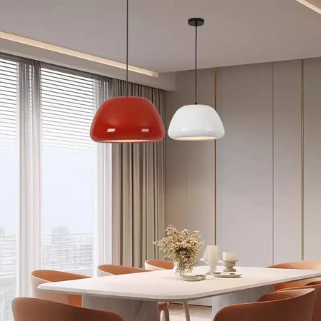 Pendant Light - Nordic LED Macaron Fixture Carbon Steel White Dark Green Orange for Restaurant Living Rooms SW-36210724 - SWEET-LIGHTS