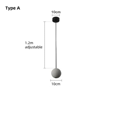 Pendant Light - Minimalist Cement Chandelier Modern Planet Moon Pendant Lights for Bedroom Dining Room Bar SW-36210458 - SWEET-LIGHTS
