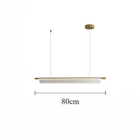 Pendant Light - Simple Iron Strip Hanging Lamp LED Chandelier Modern Design Indoor Lighting Acrylic SW-36210457 - SWEET-LIGHTS