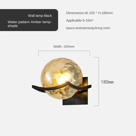 Wall Light - Modern Led Gold Glass Ball Lamp for Indoor Lighting SW-36210347 - SWEET-LIGHTS