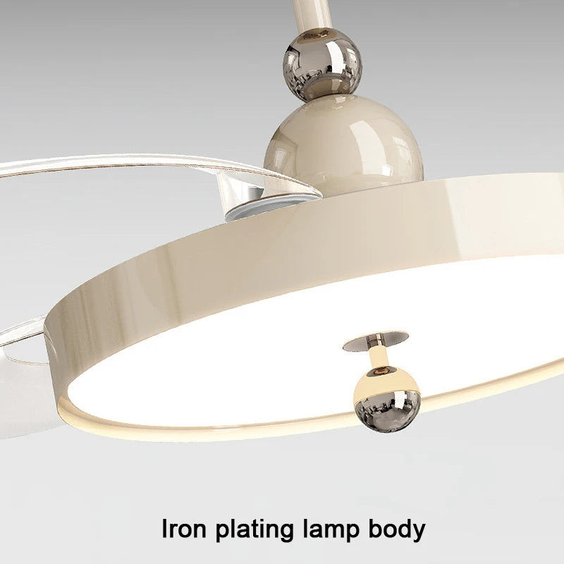 Fans - Modern LED Invisible Fan Lamp With Remote Control SW-36210437 - SWEET-LIGHTS