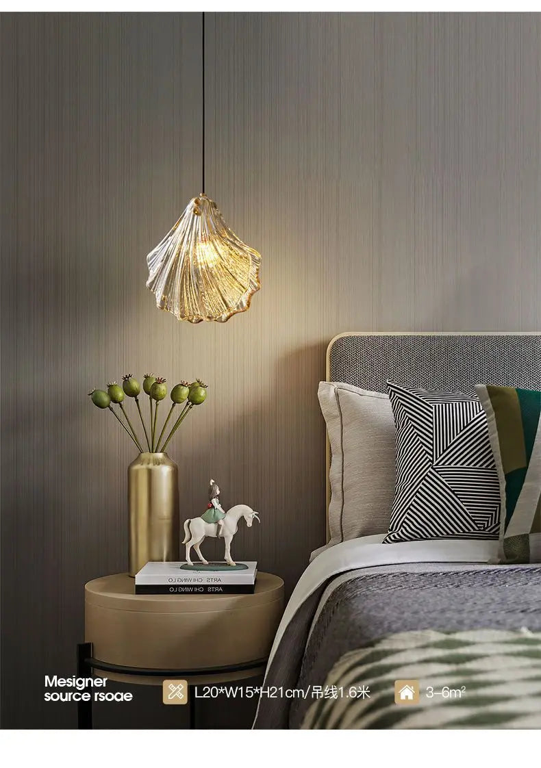 Pendant Light - Light Luxury Bedroom Bedside Chandelier SW-36210457 - SWEET-LIGHTS