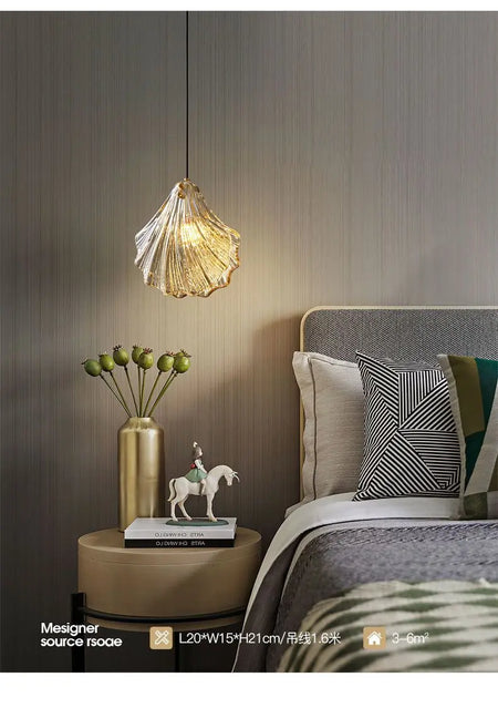 Pendant Light - Light Luxury Bedroom Bedside Chandelier SW-36210457 - SWEET-LIGHTS
