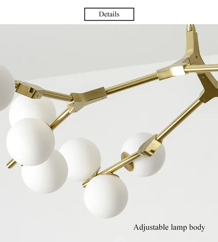 Pendant Light - Modern Tree Branches LED Chandelier with Glass Balls for Living Room and Dining Room SW-36210457 - SWEET-LIGHTS
