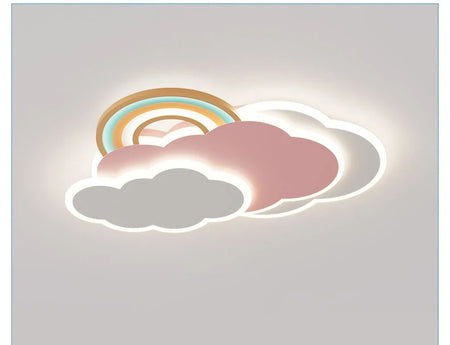 Children Lighting - Romantic Rainbow Cloud Ceiling Lamps 50cm 60cm Pink Light Remote Control SW-36210345 - SWEET-LIGHTS