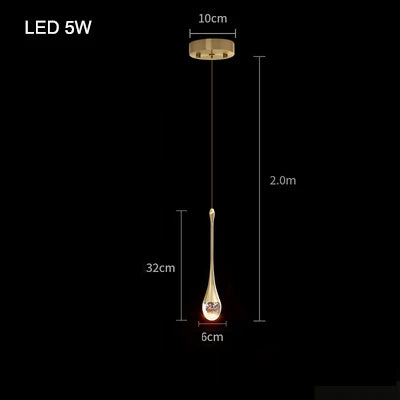 Pendant Light - Modern Bubble Crystal Indoor Hanging Lamp For Dining Room Bedroom Cafe SW-36210003 - SWEET-LIGHTS