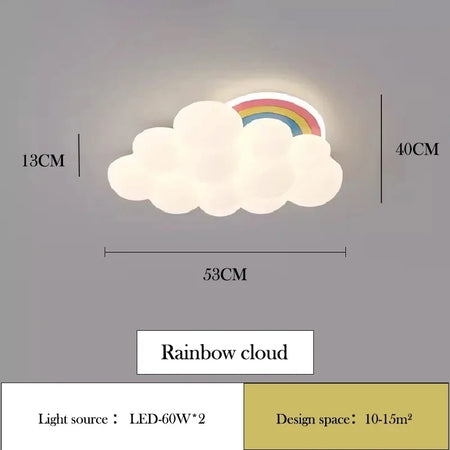 Children Lighting - Modern Rainbow Cloud Ceiling Lights LED Boys Girls Bedroom Decor Light SW-36210347 - SWEET-LIGHTS