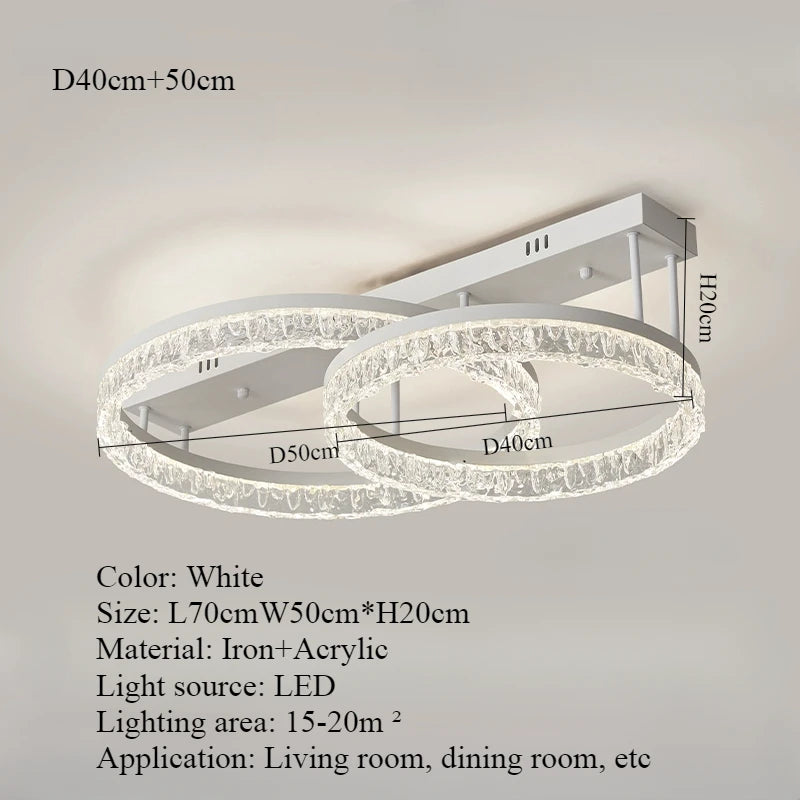 Ceiling Light - Nordic Light Luxury Circular LED Ceiling Light SW-36210457 - SWEET-LIGHTS