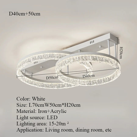 Ceiling Light - Nordic Light Luxury Circular LED Ceiling Light SW-36210457 - SWEET-LIGHTS