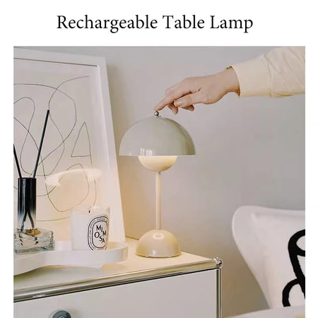 Table Lamp - Touch Control Infinitely Dimmable Mushroom Desk Lamp for Bedroom Living Room Study Cafe Restaurant SW-36210438 - SWEET-LIGHTS