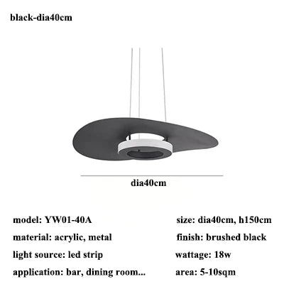 Pendant Light - Nordic Led Changeable Light Metal Lamp SW-36210567 - SWEET-LIGHTS