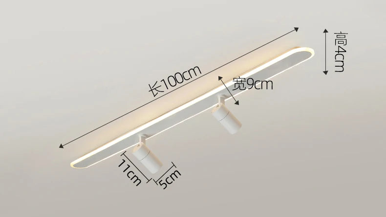 Spotlight - Nordic Bedroom Spotlight Ceiling Lights Smart LED Lamps For Living Room Indoor Lighting White Black Home Decor SW-36210001 - SWEET-LIGHTS