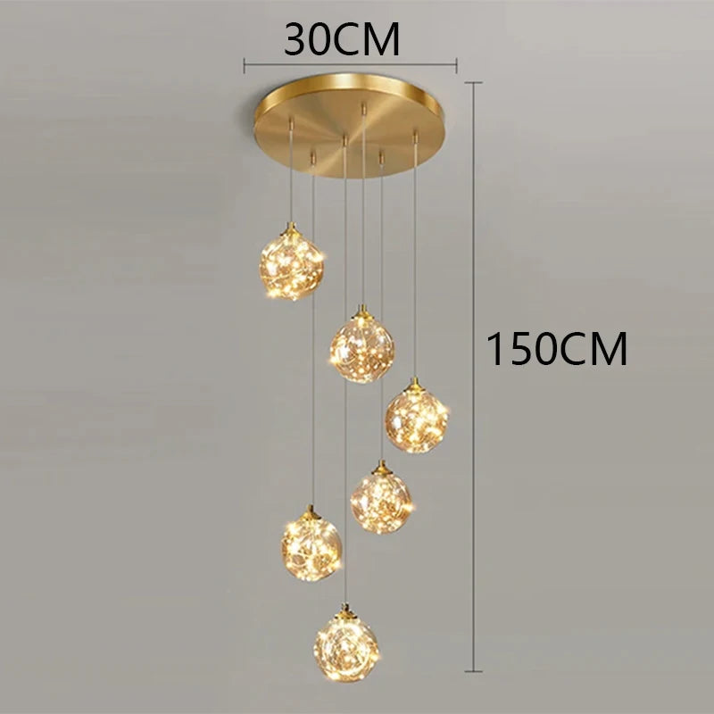 Chandelier - Nordic Home Decoration Stair Chandelier 6-30 Heads SW-36210347 - SWEET-LIGHTS