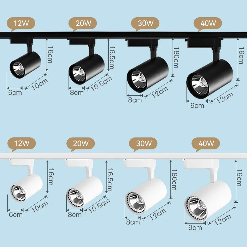 Spotlight - Track Light Led Light Fixture Ceiling Rail Systems Lamp Set Track Lighting Rail Led Spotlight For Home Store SW-36210579 - SWEET-LIGHTS