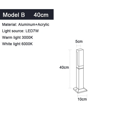 Outdoor Light - Waterproof IP65 LED Lawn Light 30-100CM SW-36210457 - SWEET-LIGHTS