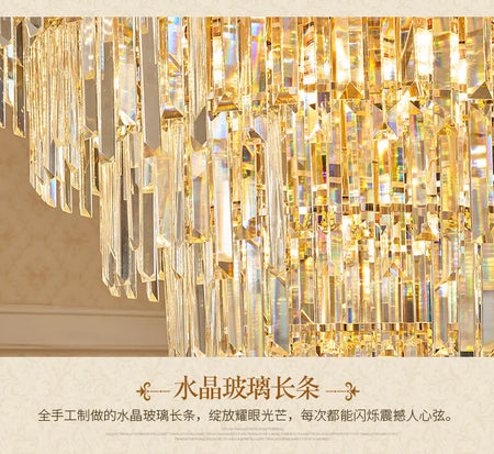 Chandelier - Nordic Modern Crystal Ceiling Light for Villa SW-36210345 - SWEET-LIGHTS
